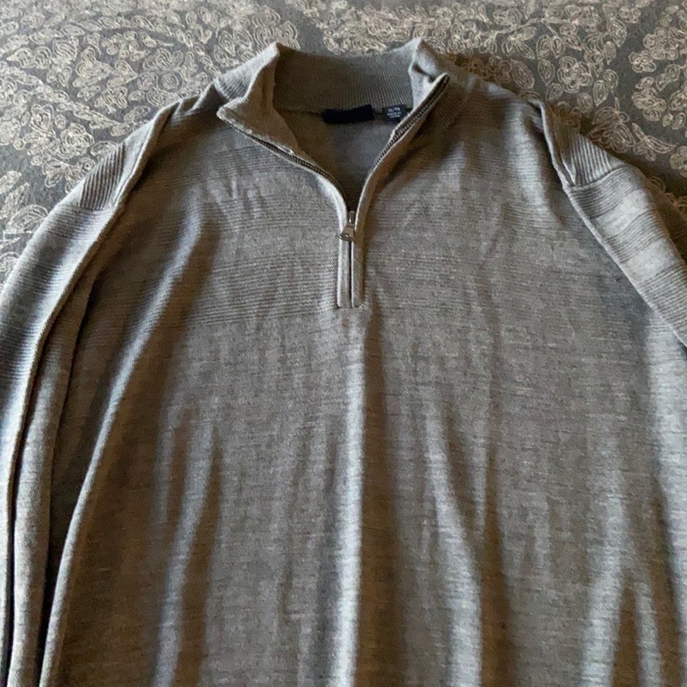 Grey quarter zip